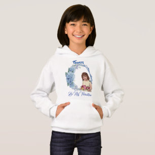 Blåa blommor ska vara mina hjärtans Blommigt utand T Shirt