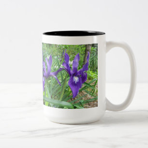 Blåa blommor Två-Tonad mugg