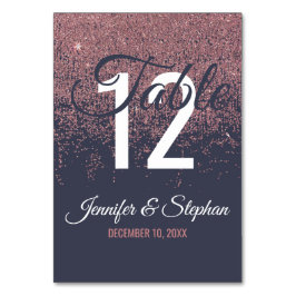 Blåa Bordsnummer för flottan i Ro Guld