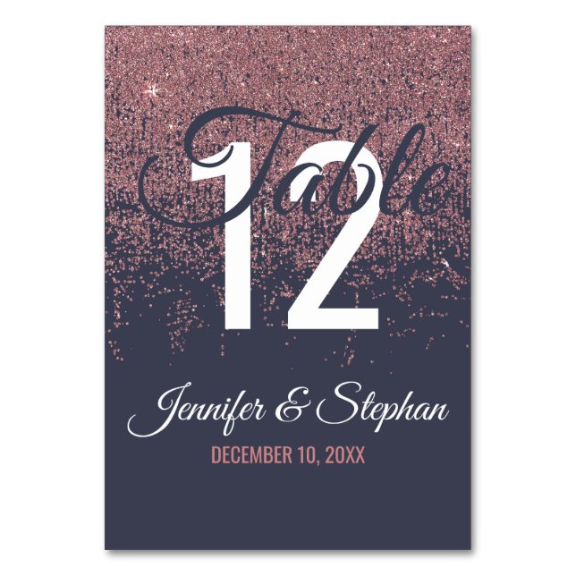 Blåa Bordsnummer för flottan i Ro Guld (Framsidan)