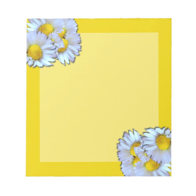 Blåa Daisy Anteckningsblock (Framsida)