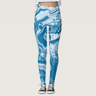 Blåa digitala färgbildskärmar för färgning av ljus leggings