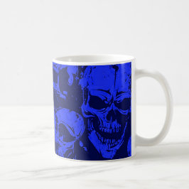 Blåa Döskallar Kaffemugg