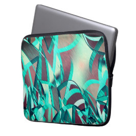 Blåa eller cyan slår uppåt rött, nedtonad bild laptop fodral