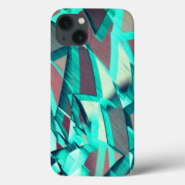 Blåa eller cyan-streaks på röd, förskuren bild