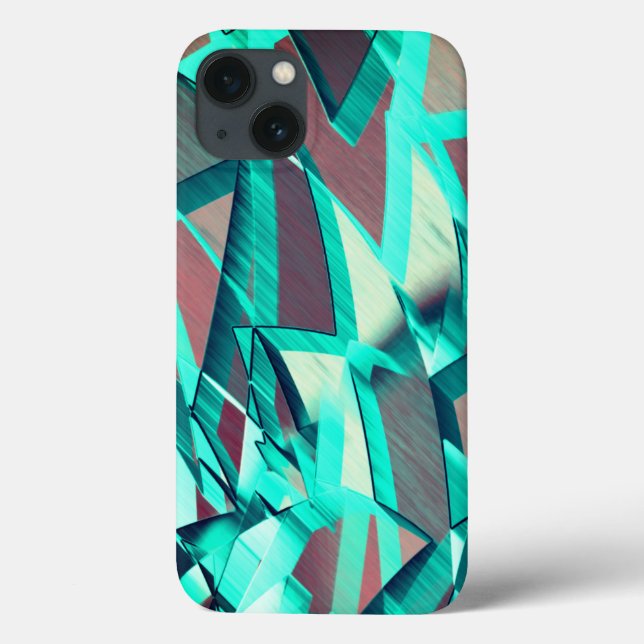 Blåa eller cyan-streaks på röd, förskuren bild (Baksida)