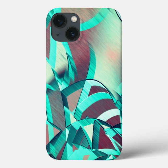 Blåa eller cyan-streaks på röd, förskuren bild (Baksida)