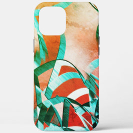 Blåa eller cyanstreak över den röda, röda, röda or