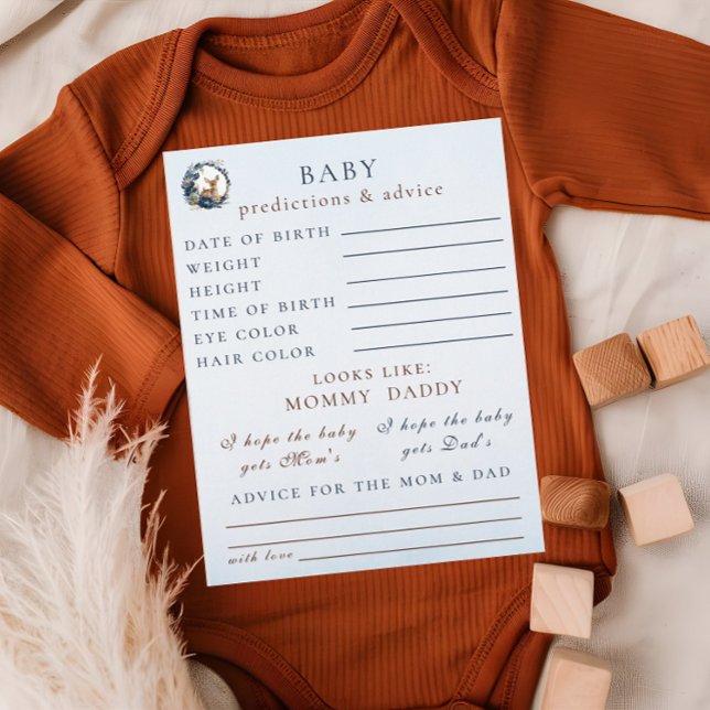 Blåa förutsägelser och rådgivningsspel för Hjort Reklamblad (Skapare uppladdad)