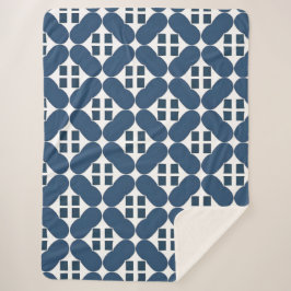 Blåa geometriska former för abstrakt