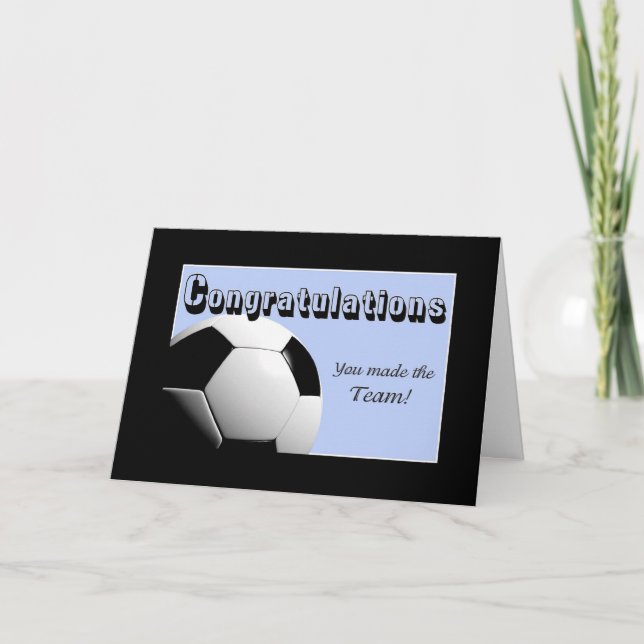 Blåa Grattisar som du har gjort teamet Kort (Framsida)