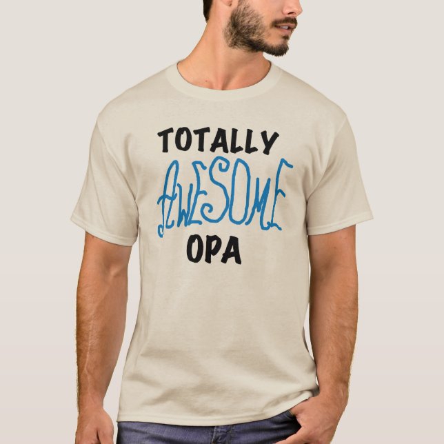 Blåa, helt och hållet Fantastisk Opa T-shirts och  (Framsida)