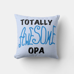 Blåa, helt och hållet Fantastisk Opa T-shirts och Kudde
