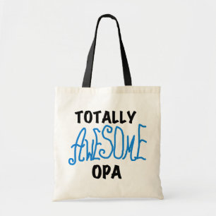 Blåa, helt och hållet Fantastisk Opa T-shirts och  Tygkasse