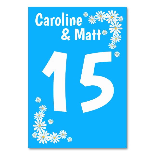 Blåa Himlar-Daisy 1960 Bordsnummer (Framsidan)