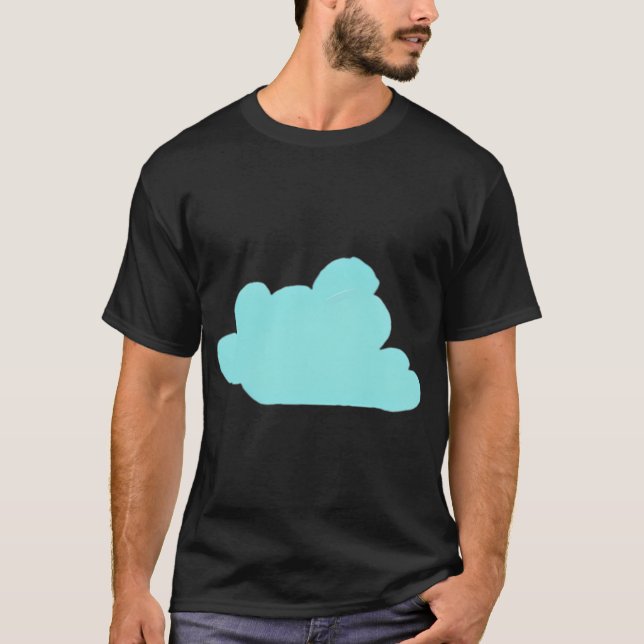 Blåa himlar och marshmallows t shirt (Framsida)