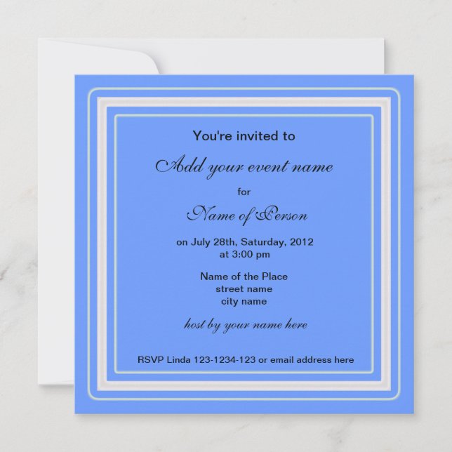 blåa irisser blommor all gruppinbjudan inbjudningar (Framsida)