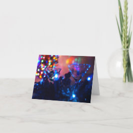 Blåa julklackarna. Julhälsningskort Kort