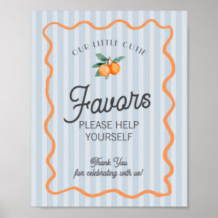 Blåa Lilla Cutie Citrus Main Squeeze-favoriter Poster