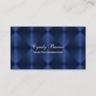 Blåa metallutseendet Diamantplattor Visitkort