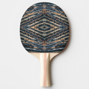 Blåa och bruna träbalkar Foto Perspektiv Mönster Pingisracket