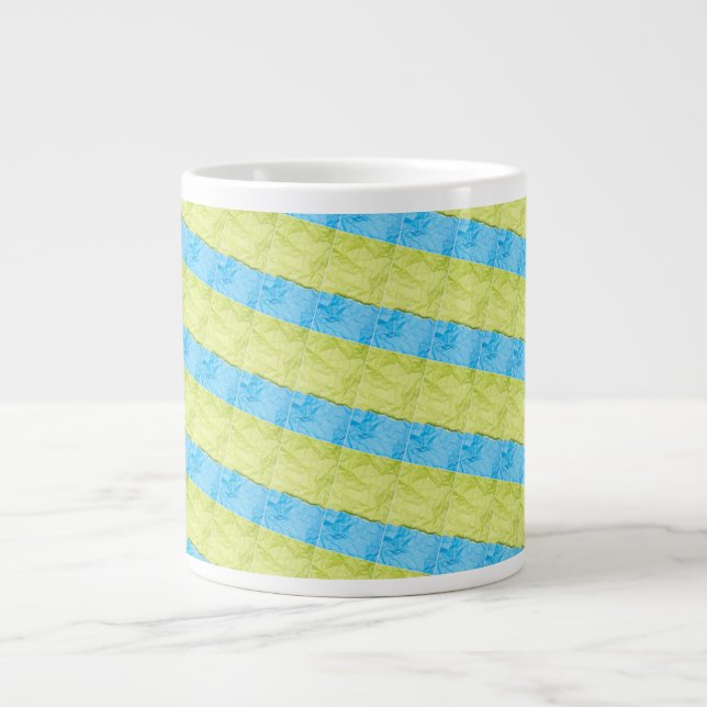 blåa och gula paletter jumbo mugg (Framsidan)