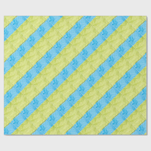 blåa och gula paletter presentpapper