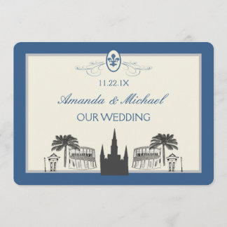 Blåa och nya Orleans-scener i Silver Spara datum Datumet