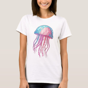 Blåa och Rosa Artistisk marinbiolog T Shirt