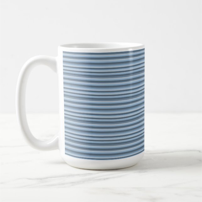 Blåa ränder kaffemugg (Vänster)