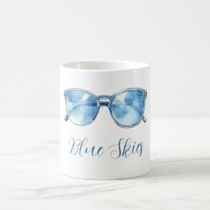 Blåa Solglasögon Kaffemugg