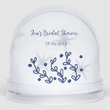 Blåa stjärnor blad kunglig lyx bröllopsdusch 