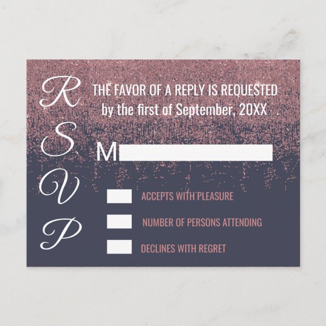 Blåa SVP-fartyg för marinfiske i ro Guld Inbjudan Vykort (Framsida)