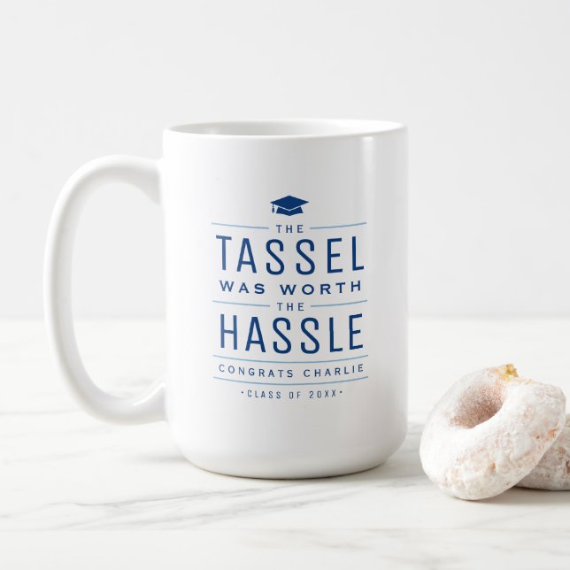 Blåa tassel var värd hassle Studenten Kaffemugg (Med munk)