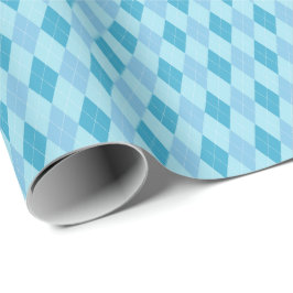 Blåa toner Argyle presentpapper