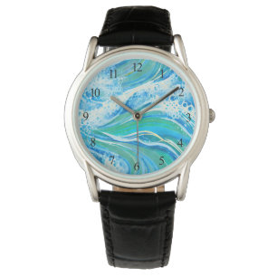 Blåa Vatten Oceanen Vinkara Armbandsur
