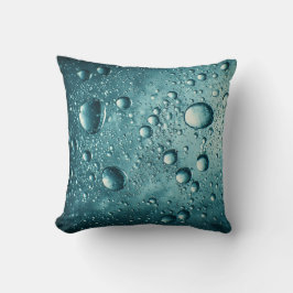 Blåa vattenbubblor Undervattens Abstrakt Bakgrund Kudde