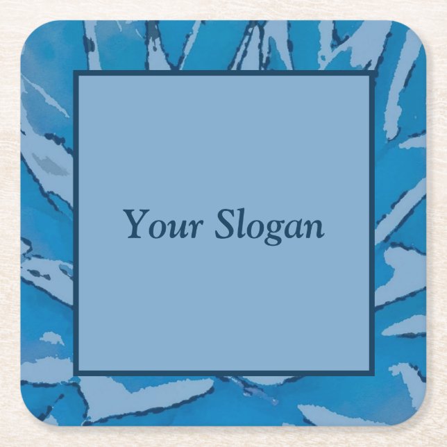 Blåad Agave Promotional Papper Underlägg (Framsidan)