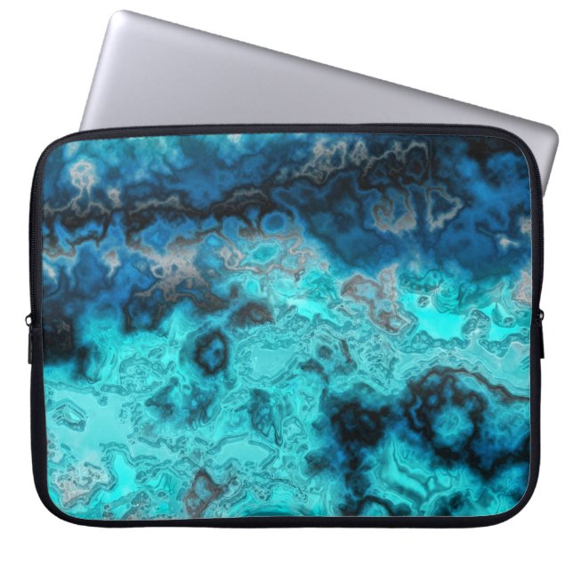 Blåagat Laptop Fodral (Framsidan)