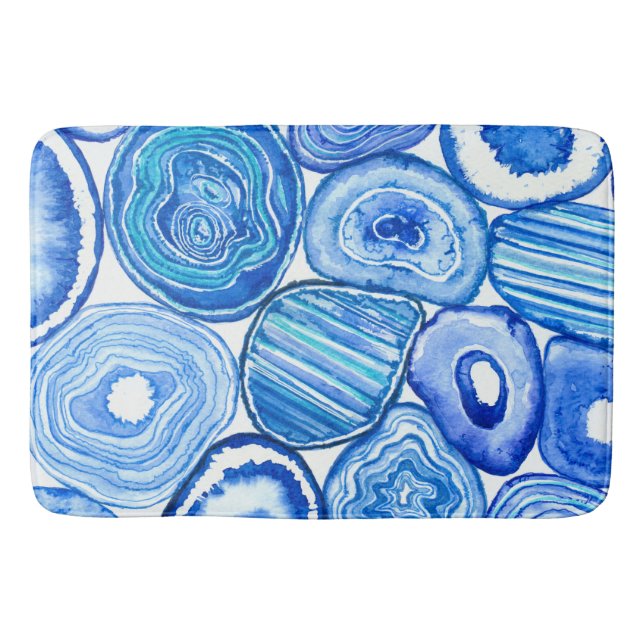 Blåagatsegment Badrumsmatta (Framsidan)