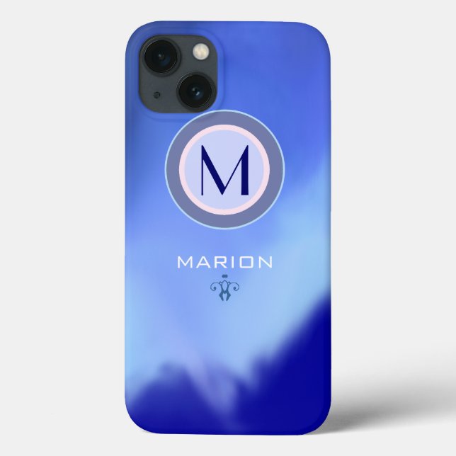 blåaktig monogram (Baksida)