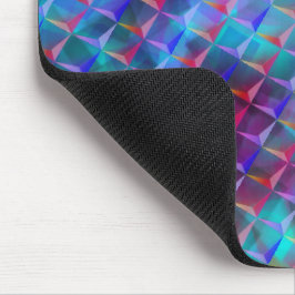 Blåaktig nedfläckad och trianglar för 3D eller ros Musmatta