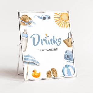 Blåaktiga blåaktiga babyskor i Stänk Poster