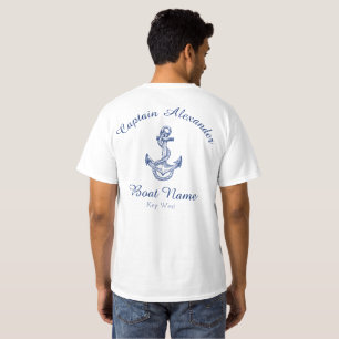 Blåankor för marinflottan - Monogrammed T-S T Shirt
