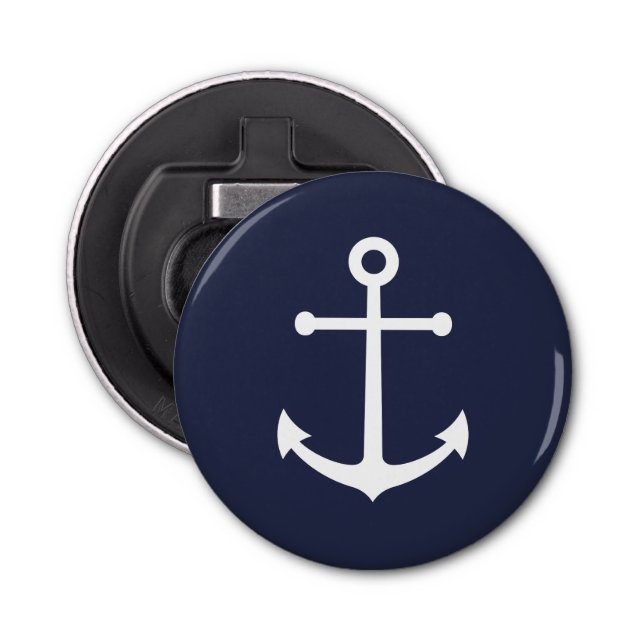 Blåankor för sjöflottan flasköppnare (Framsidan)