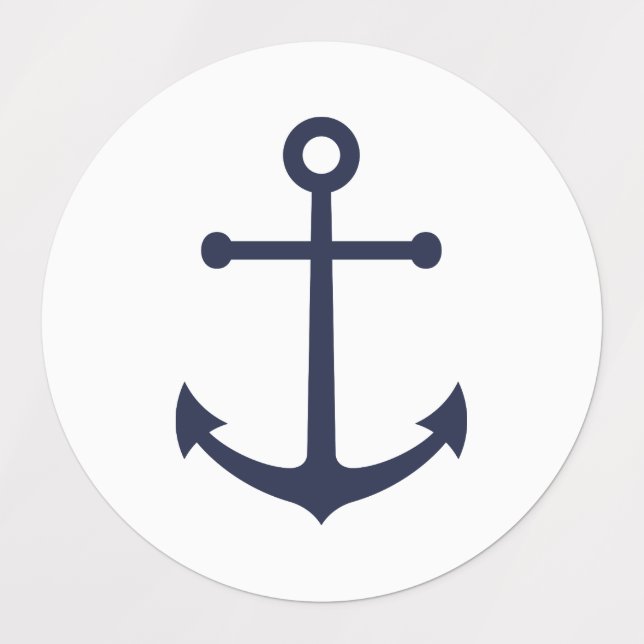 Blåankor för sjöflottan klistermärke (Design 1)