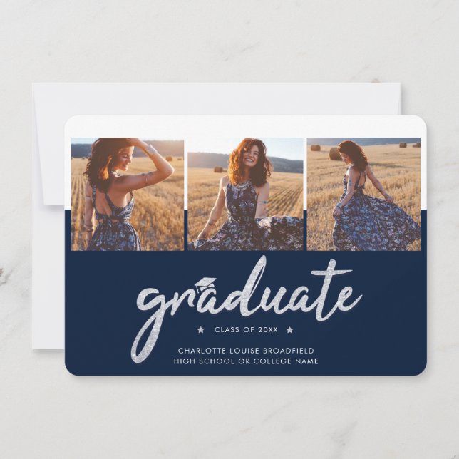 Blåannonsering i studenten 2025 med foton i flotta (Framsida)