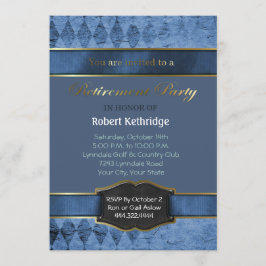 Blåargyle Classic Pension Party-inbjudningar Inbjudningar