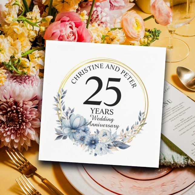 Blåårsdagen för Bröllop-Eleganten Pappersservett (Skapare uppladdad)