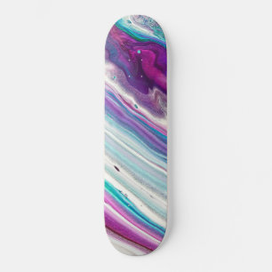 Blåartsfärgstreck Mönster Skateboard